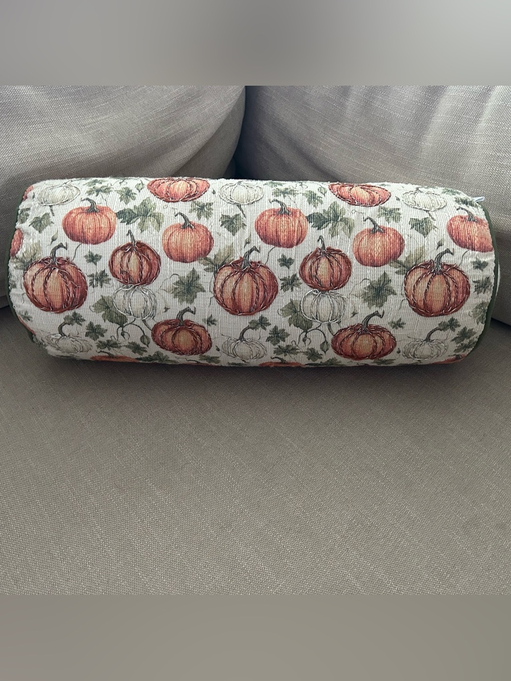“New” The Farmhouse by Rachel Ashwell Autumn Pumpkin Roll Pillow